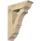 Ekena Millwork Balboa Traditional Rough Sawn Bracket w/ Offset Brace, Douglas Fir, 8"W x 26"D x 34"H BKT0806X26X34BOA01RDF - alternate 1